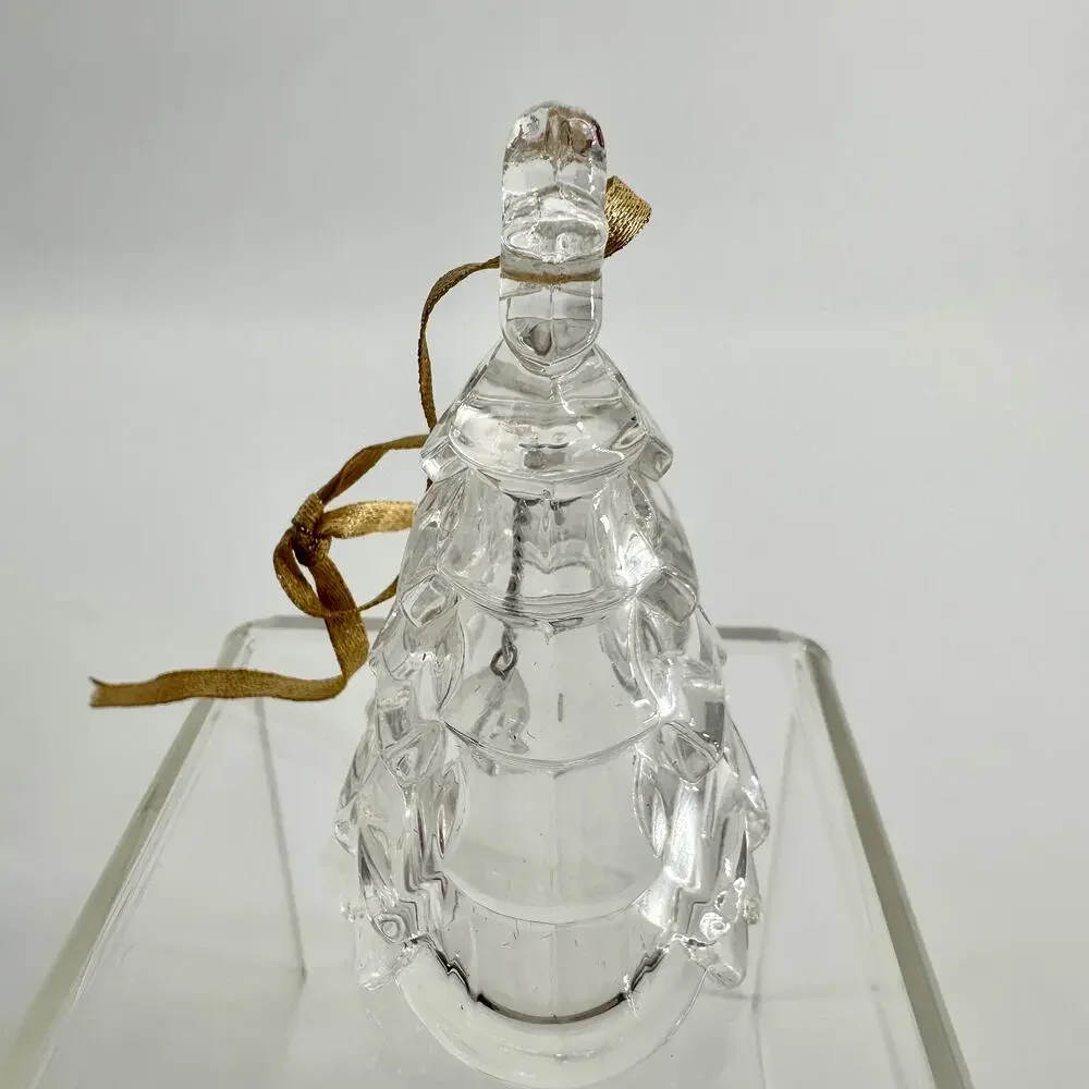 Mikasa Heavenly Music Crystal Christmas Tree Bell Ornament SN 090/535 Boxed